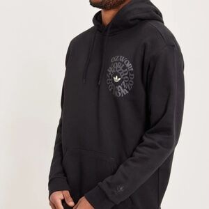 New W/ Tags! Men's Adidas Originals Ozworld Black Logo Hoodie Sweatshirt Size L